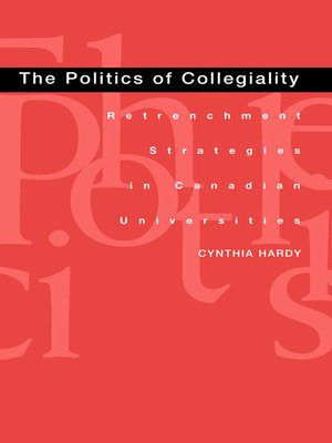 cover image of Politics of Collegiality